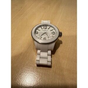 Invicta 1162 Ladies White Ceramic Watch 40mm Water Resistant Swiss Movement